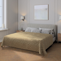 Pled narzuta 220x260cm, mocca, 220 x 260 cm,