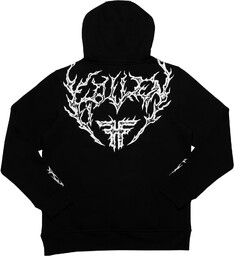 bluza męska FALLEN IRON HOODIE Black/White