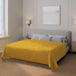Pled narzuta 220x260cm, miodowy, 220 x 260 cm,