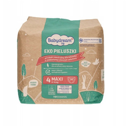 Babydream EKO Naturalne Ekologiczne Pieluchy MAXI 4 8-14kg