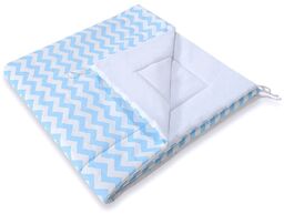 Dwustronna mata do tipi- Chevron niebieski