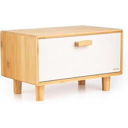 HOMLA Chlebak do przechowywania chleba, metalowa pokrywka, pojemnik