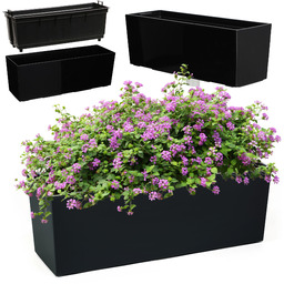 Skrzynka balkonowa Fontana 56cm czarna