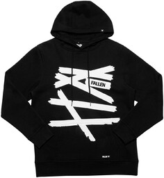 bluza męska FALLEN RETRO HOODIE Black/White