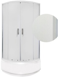 Kabina natryskowa 90x90x204,5 cm/ 4 mm z wysokim
