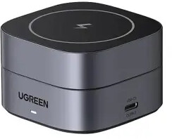 UGREEN Qi 2w1 W256 20W Czarny + kabel