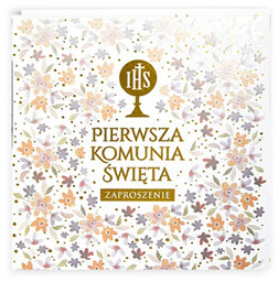 Zaproszenia na I Komunię Świętą - 5 szt.