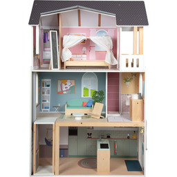 Domek dla lalek z wyposażeniem 3 piętrowa Dream