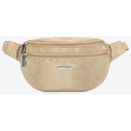 Nerka z poliestru z odpinanym paskiem jasny beż