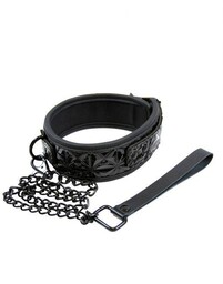 Erotyczna Obroża ze Smyczą Czarny 100% ORYGINAŁ DYSKRETNA