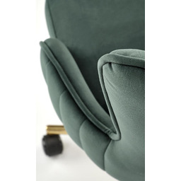 Fotel biurowy velvet zielony Timoteo