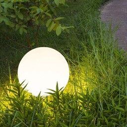 Lampa solarna LED KULA biała 40 cm 4000K