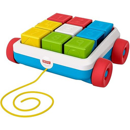 Fisher-Price, Klocki Aktywizujące Do Ciągnięcia Zabawkowy Wózeczek