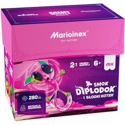 MARIOINEX Klocki elastyczne Mini Waffle Smok Diplodok