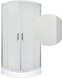 Kabina natryskowa 80x80x204,5 cm/ 4 mm z brodzikiem