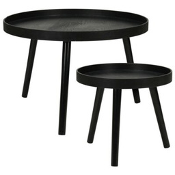 H&S DECORATION Zestaw stolików kawowych KR8200300 Czarny (2