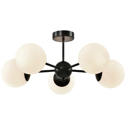 Candellux Molekułowa sufitowa lampa CALARI biała czarna 35-37466