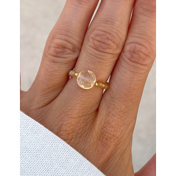 Pakamera Pierścionek elastyczny - Cytryn