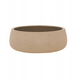 płaska ceramiczna kamienna doniczka Eileen 24/9 gliniana osłonka
