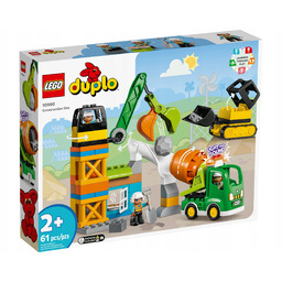 Oryginalne Lego 10990 Duplo Budowa Koparka dźwig Betoniarka