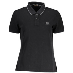 NAPAPIJRI POLO Z KRÓTKIM RĘKAWEM DAMSKIM CZARNYM