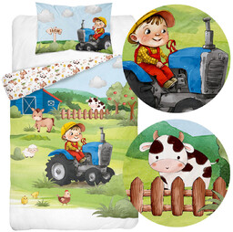 Pościel 100 x 135 Bambusowa Dziecięca Idylla 4781A