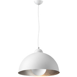 Lampa wisząca metalowa biało-srebrna 53cm AZ2377 z serii