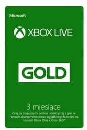 Xbox Live Gold 3 miesiące - Oficjalna dystrybucja