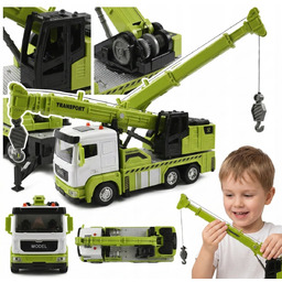 DŹWIG BUDOWLANY CIĘŻARÓWKA SAMOCHÓD ŻURAW PODNOŚNIK AUTO ŚWIATŁO