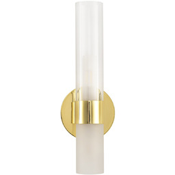 Kinkiet złoty szkło mleczne CANDELA-1 DN1505-1 gold -