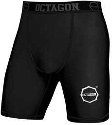 Octagon Spodenki Kompresyjne Vale Tudo Logo black/white