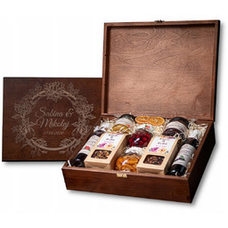 Duża skrzynka prezentowa deluxe herbata i przetwory premium