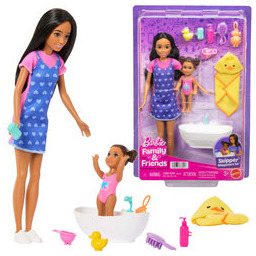 Lalka Barbie Opiekunka Skipper zestaw z dzieckiem