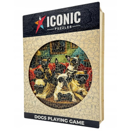 Iconic Puzzles Psy Gamer drewniane puzzle 350el M
