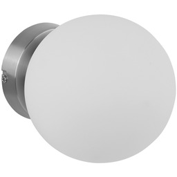 Lampa ścienna RONDA chrom matowy 1xE27 śr. klosza
