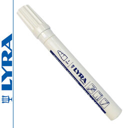 LYRA 10x Marker permanentny INDUSTRY - biały