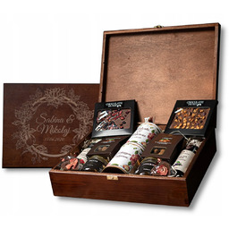 Duża skrzynka prezentowa deluxe herbata, kawa i słodycze