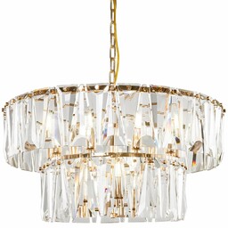 Maytoni Regulowana lampa wisząca Puntes MOD043PL-12G crystal przeźroczysta