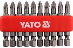 Yato Końcówki wkrętakowe ph2x50 mm, kpl. 10 szt.