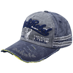 Kaszkietówka CZAPKA Z DASZKIEM jeansowa VINTAGE damska męska