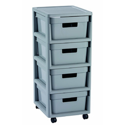 Curver Półka z szufladami INFINITY 4 x 11