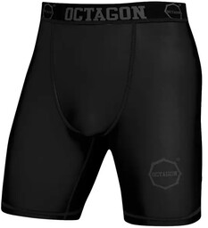 Octagon Spodenki Kompresyjne Vale Tudo Logo black/black