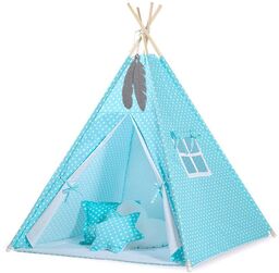 Namiot Tipi dla dzieci + zawieszki pióra -