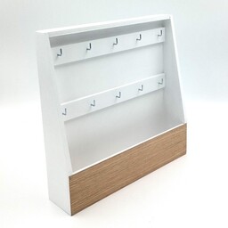 Pakamera Duża, otwarta skrzynka na klucze, biało-dębowa, 10