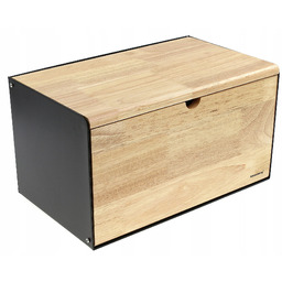 Chlebak Pojemnik Chleb Pieczywo Drewno 2 x Pokrywa