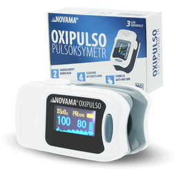 NOVAMA OXIPULSO Pulsoksymetr napalcowy. pomiar SpO2 i tętna,