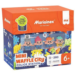 MARIOINEX Klocki elastyczne Mini Waffle Posterunek policji 905852