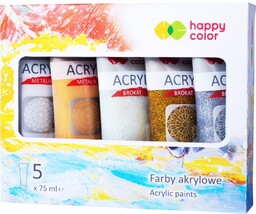 Zestaw farb akrylowych 5 szt x 75 ml