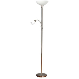 Lindby - Elaina Lampa Podłogowa Nickel/White