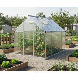 szklarnia LANITPLAST SARANA 6x8 PC 4 mm srebrna